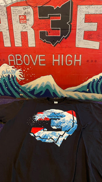 Threes Tidal Wave T-Shirt